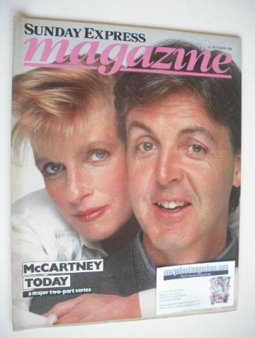 Sunday Express magazine - 21 October 1984 - Paul and Linda McCartney cover