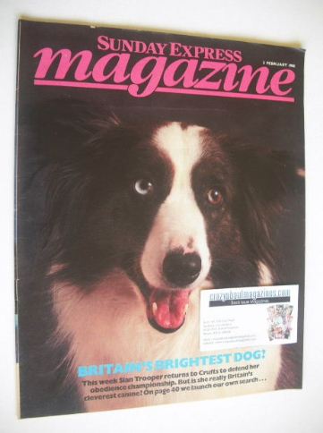 Sunday Express magazine - 3 February 1985 - Britain's Brightest Dog cover