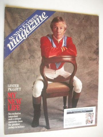 Sunday Express magazine - 10 November 1985 - Lester Piggott cover