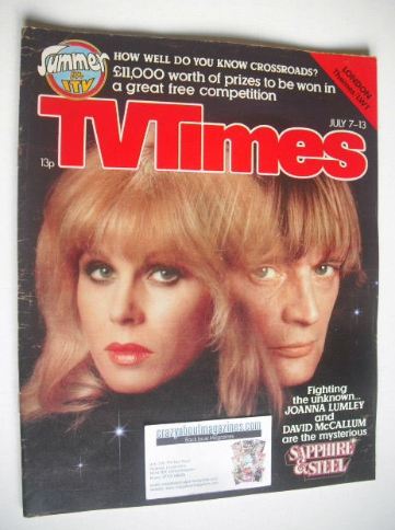 TV Times magazine - Joanna Lumley and David McCallum cover (7-13 July 1979)