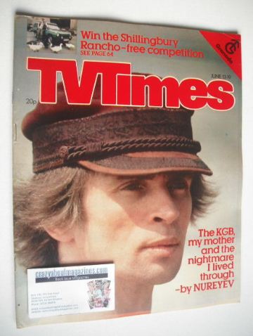 TV Times magazine - Rudolf Nureyev cover (13-19 June 1981)