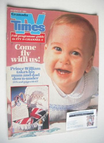 TV Times magazine - Prince William cover (19-25 March 1983)