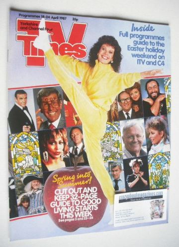 TV Times magazine - Lizzie Webb cover (18-24 April 1987)
