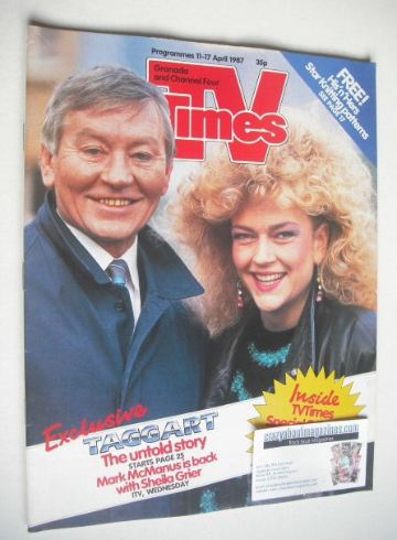 TV Times magazine - Taggart cover (11-17 April 1987)