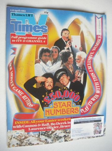 TV Times magazine - Easter TV cover (1-8 April 1983)