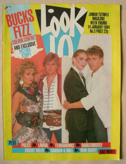 Look In magazine - Bucks Fizz cover (14 January 1984)