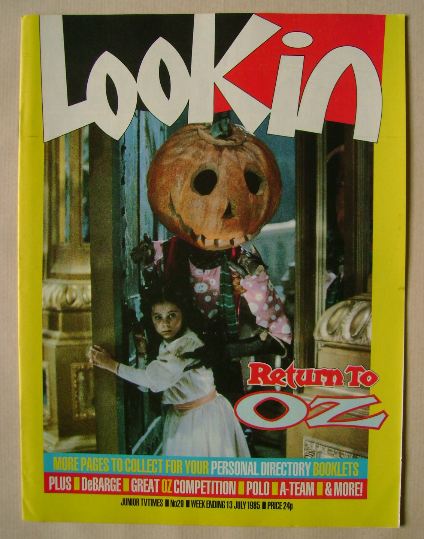 Look In magazine - Return to Oz cover (13 July 1985)