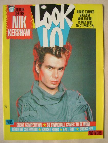 Look In magazine - Nik Kershaw cover (19 May 1984)