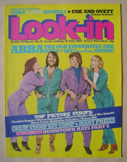 Look In magazine - ABBA cover (26 July 1980)