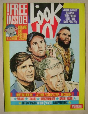 Look In magazine - The A-Team cover (8 December 1984)