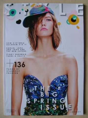 <!--2014-03-02-->Style magazine - Karlie Kloss cover (2 March 2014)