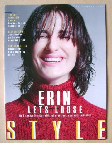 Style magazine - Erin O'Connor cover (25 October 2015)