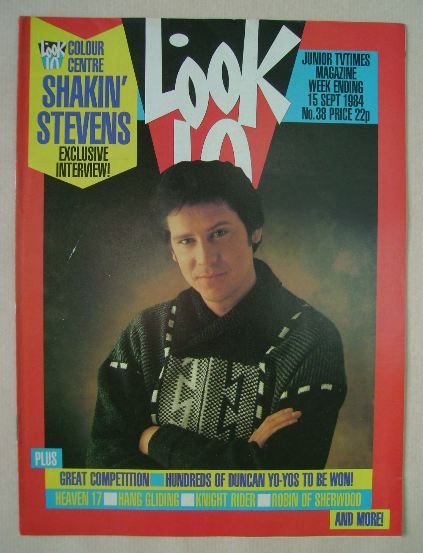 Look In magazine - Shakin' Stevens cover (15 September 1984)