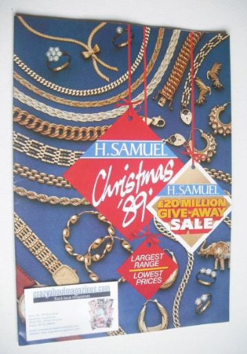 H. Samuel Christmas 1989 brochure