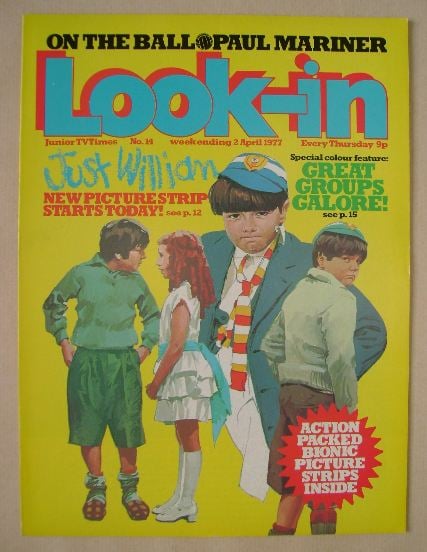 Look In magazine - Just William cover (2 April 1977)