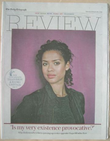 The Daily Telegraph Review newspaper supplement - 19 September 2015 - Gugu Mbatha-Raw cover