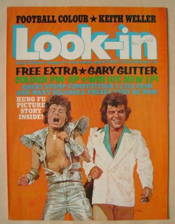 Look In magazine - Gary Glitter cover (13 April 1974)
