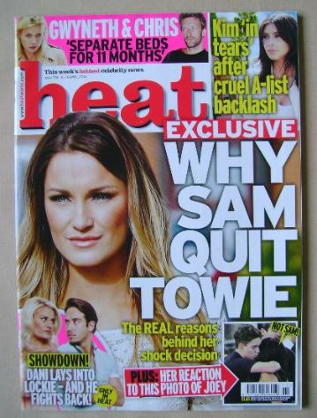 Heat magazine - Sam Faiers cover (5-11 April 2014)