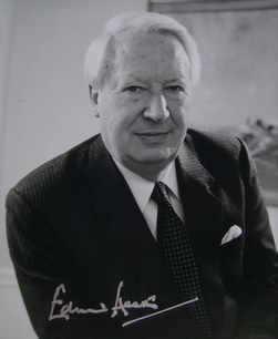 Edward Heath autograph
