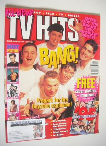 TV Hits magazine - February 1995 - Boyzone cover