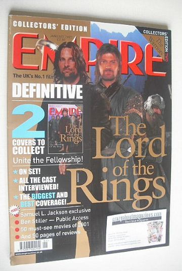 Empire magazine - The Hobbits Collector's Edition cover (January 2002 - Issue 151)