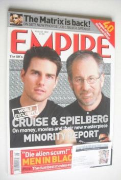 Empire magazine - Tom Cruise and Steven Spielberg cover (August 2002 - Issue 158)