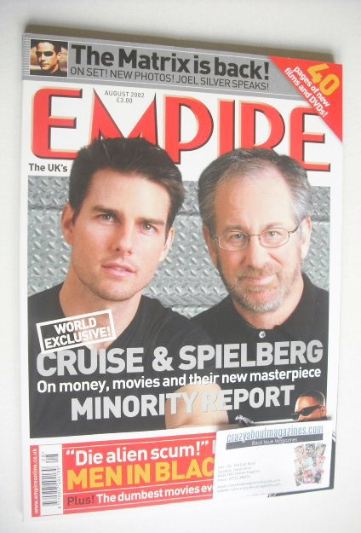 Empire magazine - Tom Cruise and Steven Spielberg cover (August 2002 - Issue 158)
