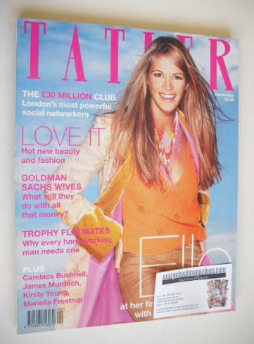 <!--1999-09-->Tatler magazine - September 1999 - Elle Macpherson cover