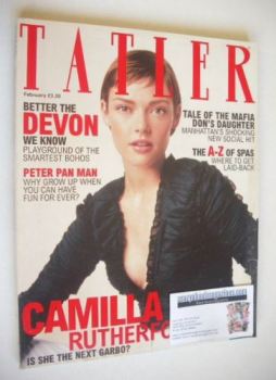 Tatler magazine - February 2002 - Camilla Rutherford cover