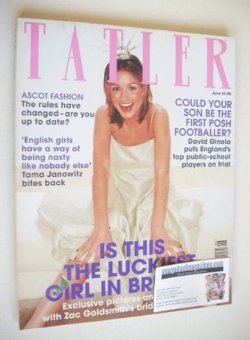 Tatler magazine - June 1999 - Sheherazade Bentley cover