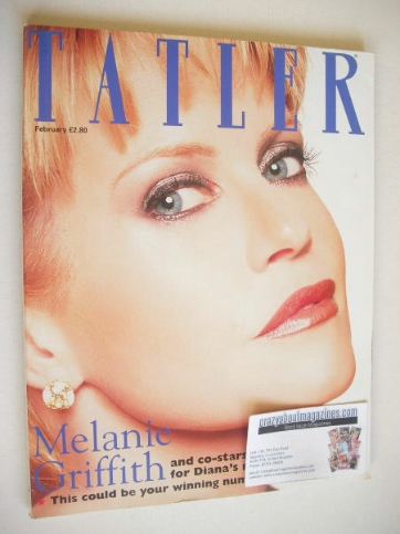Tatler magazine - February 1998 - Melanie Griffith cover