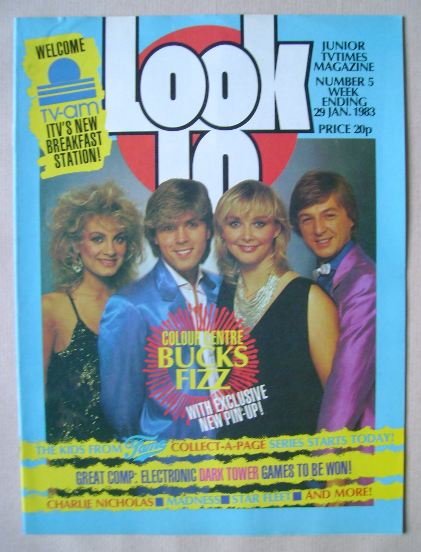 Look In magazine - Bucks Fizz cover (29 January 1983)