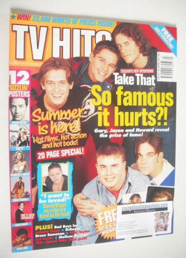 <!--1994-07-->TV Hits magazine - July 1994 - Take That cover