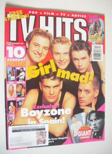 TV Hits magazine - December 1995 - Boyzone cover