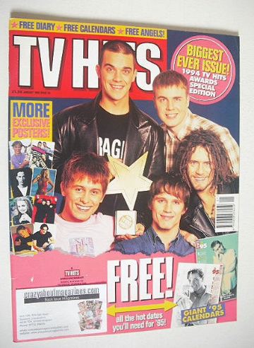 <!--1995-01-->TV Hits magazine - January 1995 - Take That cover
