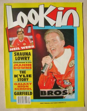 Look In magazine - Matt Goss cover (19 August 1989)