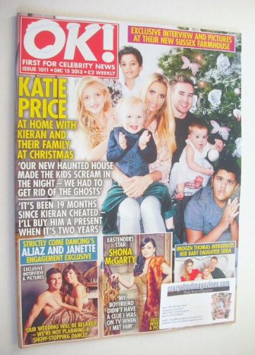 OK! magazine - Katie Price and family cover (15 December 2015 - Issue 1011)