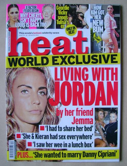 Heat magazine - Living with Jordan cover (22-28 March 2014)