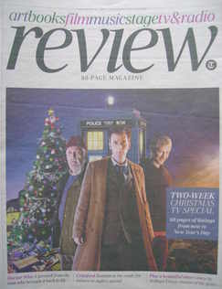The Daily Telegraph Review newspaper supplement - 19 December 2009 - Bernard Cribbins, David Tennant and John Simm cover