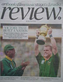 The Daily Telegraph Review newspaper supplement - 30 January 2010 - Morgan Freeman and Matt Damon cover