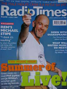 Radio Times magazine - Michael Stipe cover (28 June - 4 July 2003)