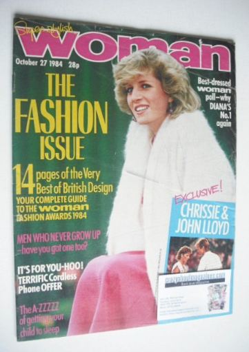 <!--1984-10-27-->Woman magazine - Princess Diana cover (27 October 1984)