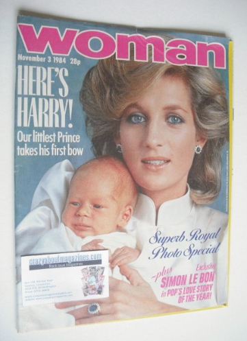 <!--1984-11-03-->Woman magazine - Princess Diana cover (3 November 1984)