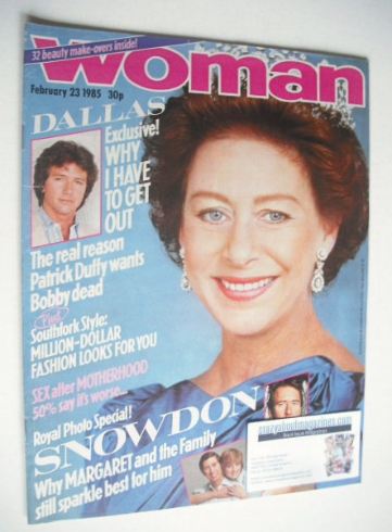 Woman magazine - Princess Margaret cover (23 February 1985)