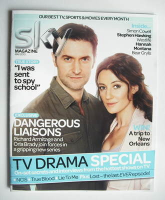Sky TV magazine - May 2010 - Richard Armitage and Orla Brady cover