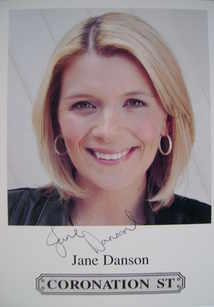 Jane Danson autograph