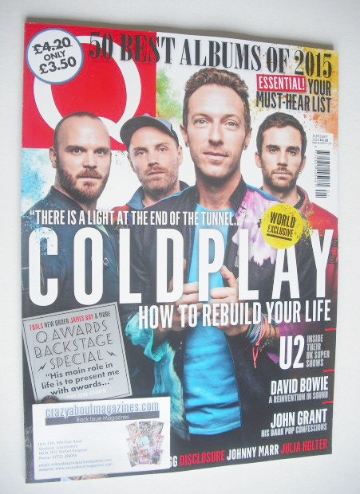 Q magazine - Coldplay cover (January 2016)