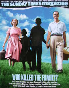 The Sunday Times magazine - Who Killed The Family? cover (5 November 2006)