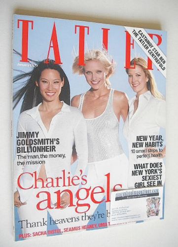 Tatler magazine - January 2001 - Charlie's Angels cover
