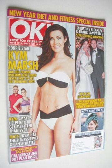 OK! magazine - Kym Marsh cover (5 January 2016 - Issue 1013)